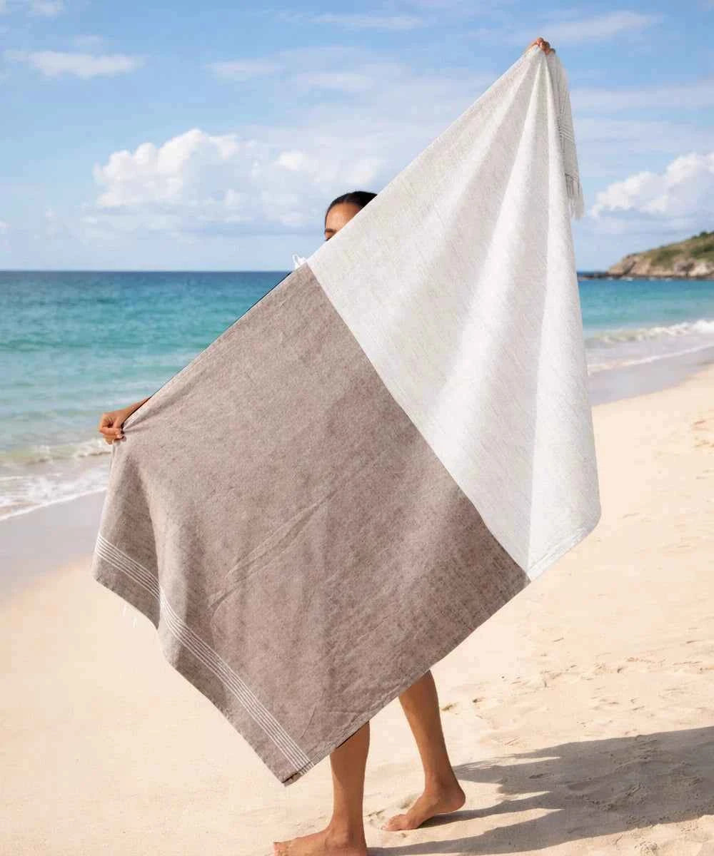 Bamboo Slub Bath Towels | 75 x 150 cm | Pack of 5