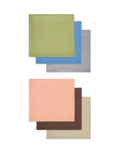 Aluvera Handkerchief | solid | 40X40 cm | Pack of 6