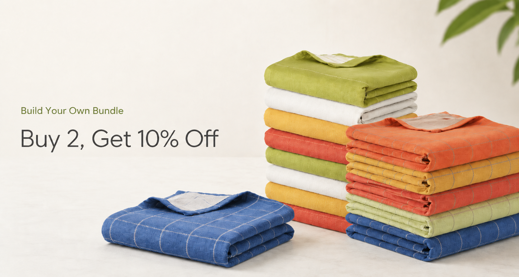 Build your own bundle towels banner