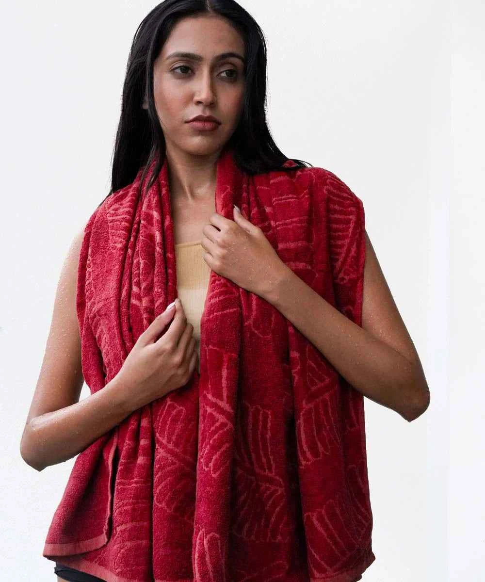 Alufern Terry Bath Towel | 400 GSM | 75 X 150 cm - Pack of 4 (Copy)