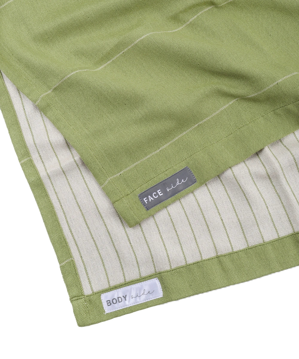Aluvera Double Cloth Bath and Face Combo - Aloe Green
