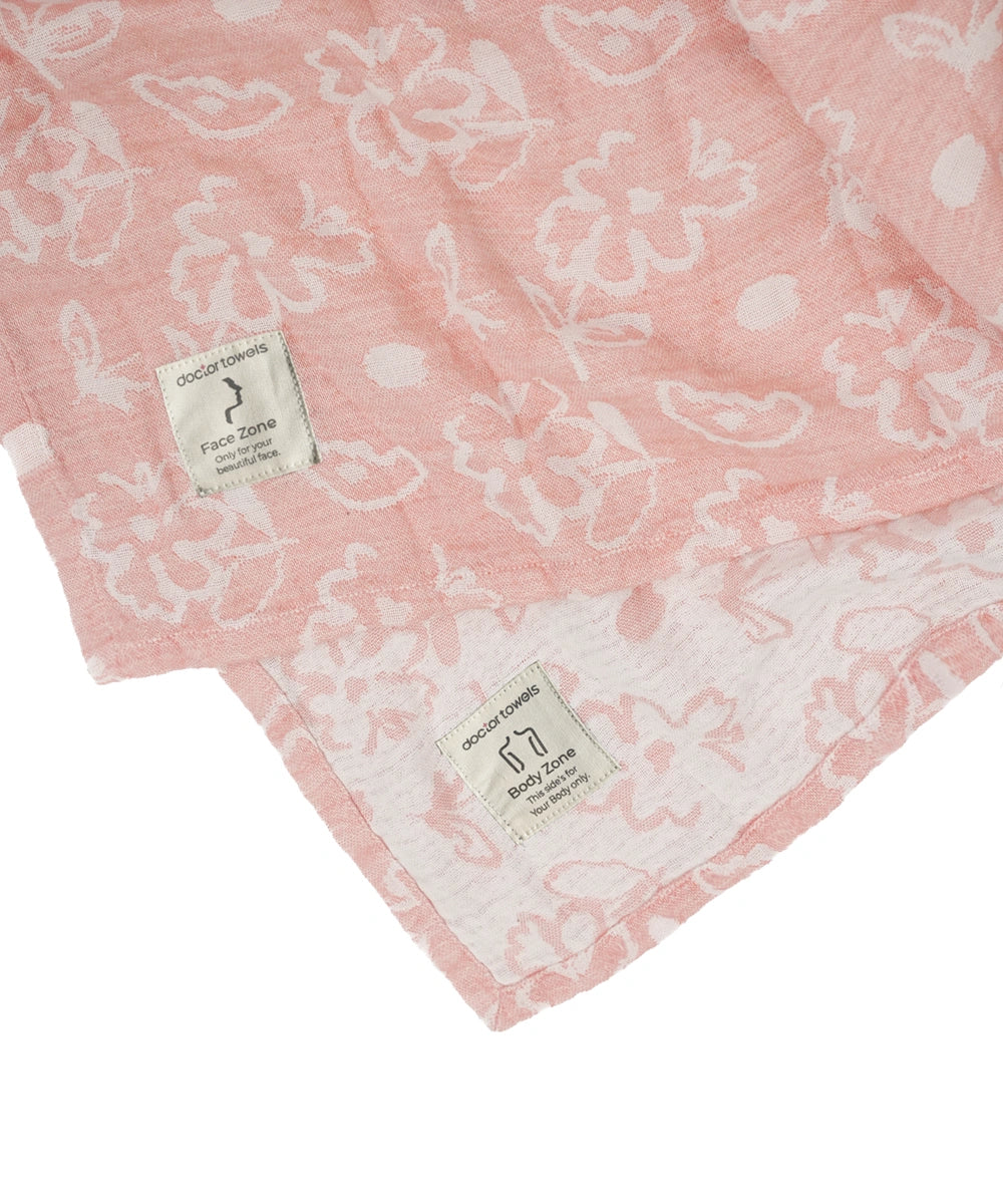 Banana Jacquard Floral Bath Towel | 210 GSM | 75 x 150 cm | Set of 12