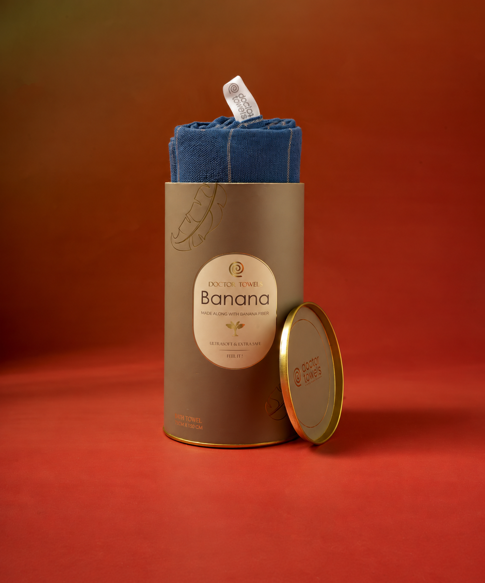 Banana Double Cloth Bath Towel | 75 x 150 cm - Gifting Canister