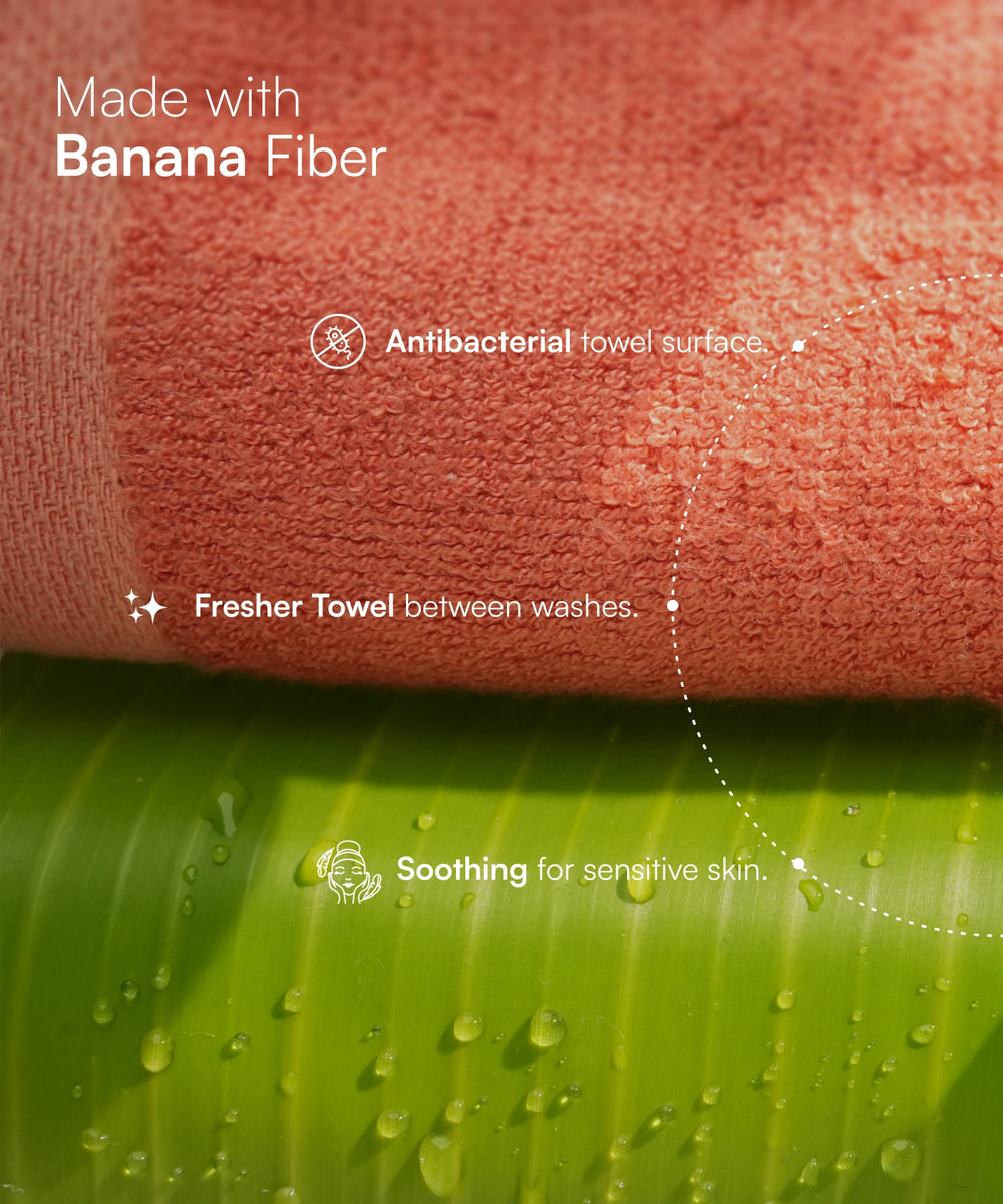 Banana Super Light Weight Terry Towels | 400 GSM | 75 x 150 cm