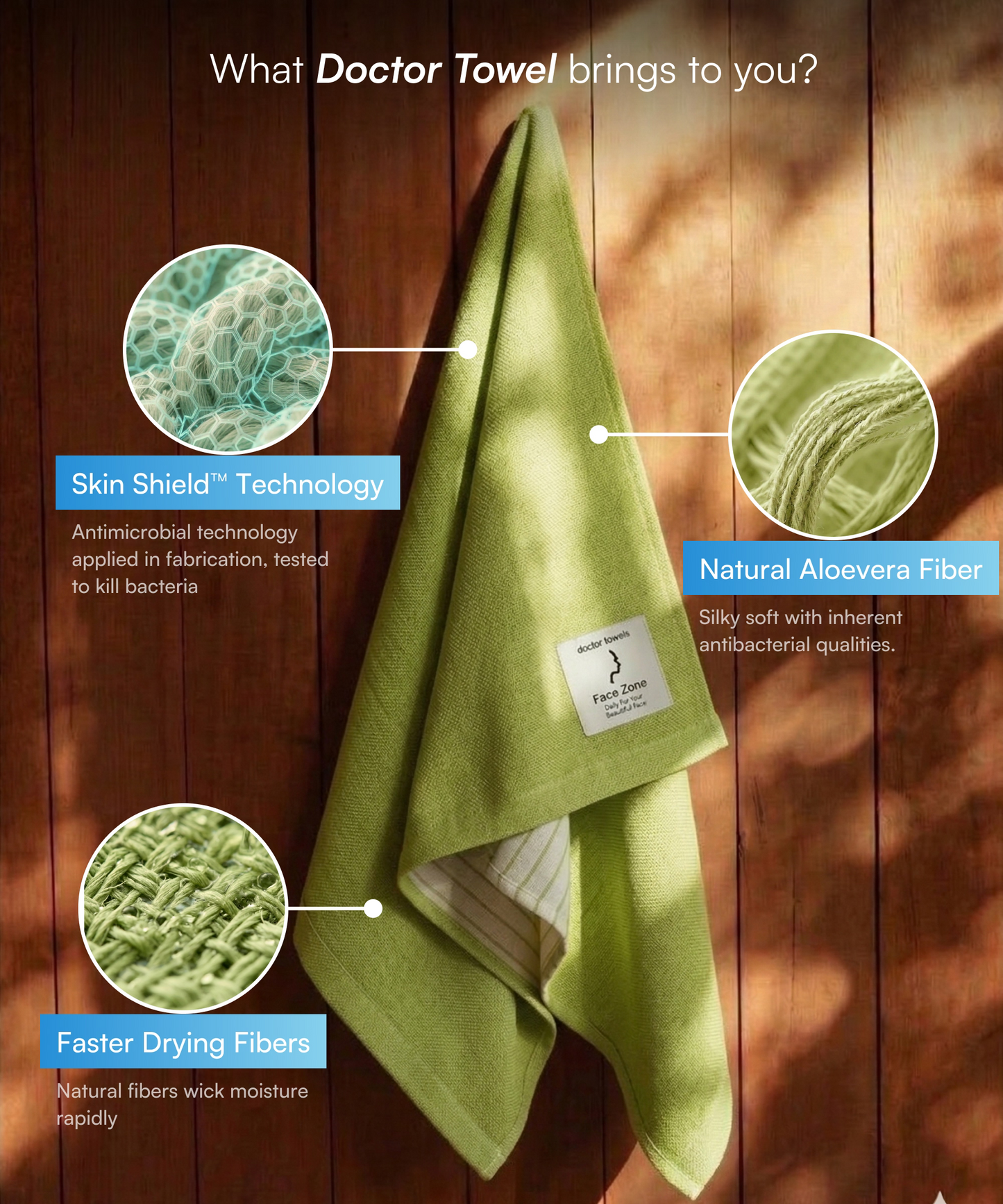 Aluvera Double Cloth Bath Towels | 330 GSM | 75 x 150 cm | Pack of 4
