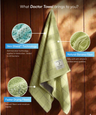 Banana Double Cloth Bath Towels | 330 GSM | 75 X 150 cm | Pack of 4