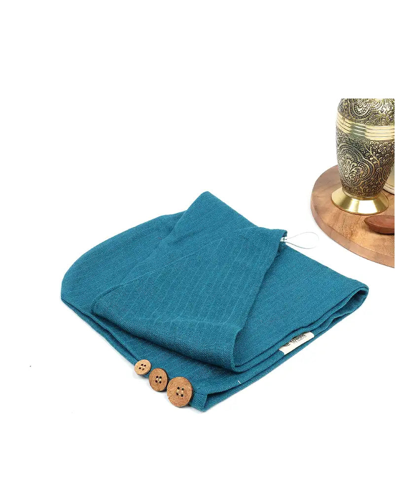 Banana Double Cloth Hair Towel | 350 GSM |  25cm x 65cm x 5 cm