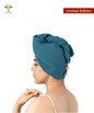 Banana Double Cloth Hair Towel | 350 GSM |  25cm x 65cm x 5 cm
