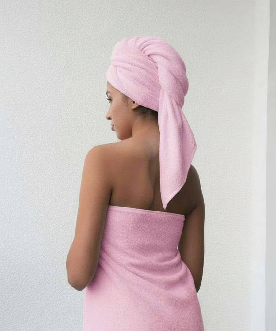 Bath & Hair Towel - Buy 2 in 1 Bath Towel