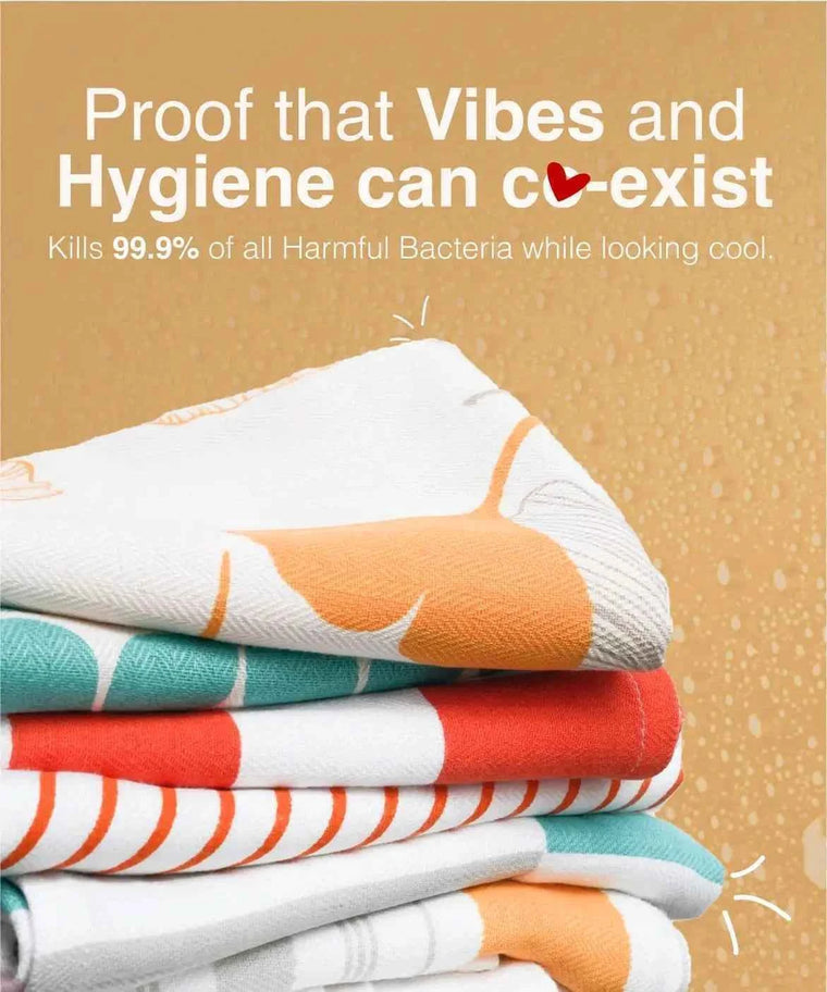 Designer Bamboo Beach Towels | 75 X 150 cm | 200 GSM | Pack of 4 | Two