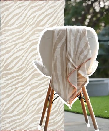 Taupe Tiger Bamboo Bath Towel | 200 GSM | 70 X 140 cm