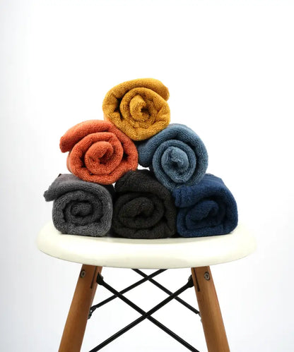 Banana Terry Hair Assorted Towel | 25 x 65 x 5 cm | 550 GSM | Pack of 1