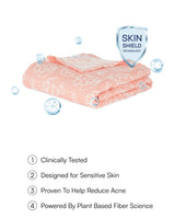 Banana Jacquard Floral Bath Towel - 210 GSM, 75 x 150 cm