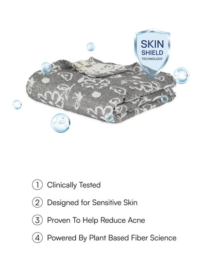 Banana Jacquard Floral Bath Towel | 210 GSM | 75 X 150 cm
