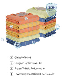 Banana Double Cloth Bath Towels | 330 GSM | 75 x 150 cm | Pack of 12