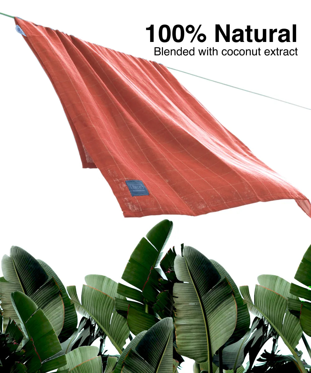 Banana Double Cloth Bath Towel | 330GSM | 75 X 150 cm