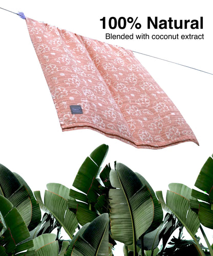 Banana Jacquard Floral Bath Towel | 210 GSM | 75 X 150 cm