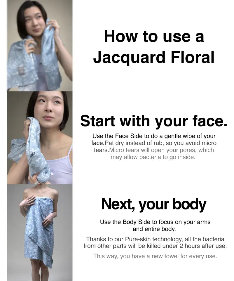 Banana Jacquard Floral Bath Towel | 210 GSM | 75 X 150 cm