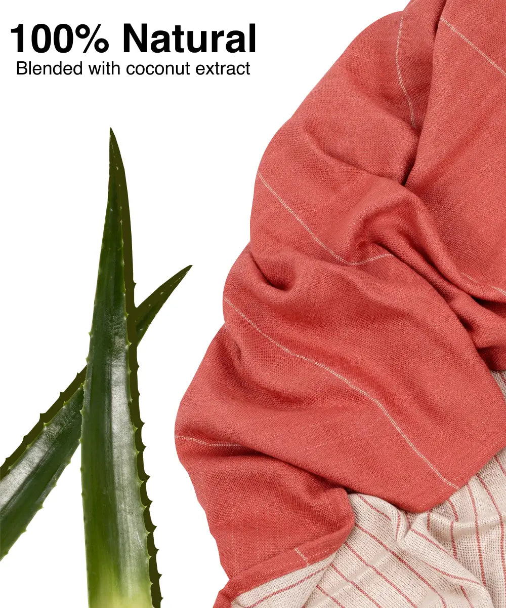 Aluvera Double Cloth Bath Towel | 330 GSM | 75 X 150 cm