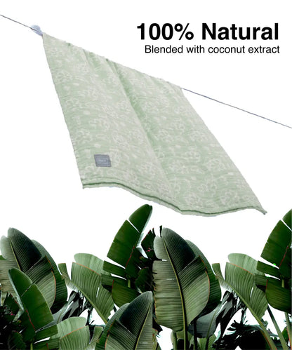 Banana Jacquard Floral Bath Towel | 210 GSM | 75 X 150 cm