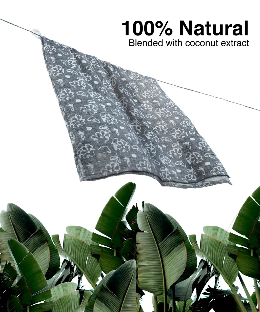 Banana Jacquard Floral Bath Towel | 210 GSM | 75 X 150 cm