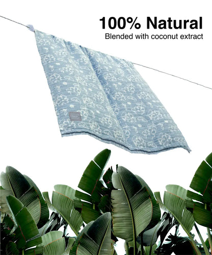 Banana Jacquard Floral Bath Towel | 210 GSM | 75 X 150 cm