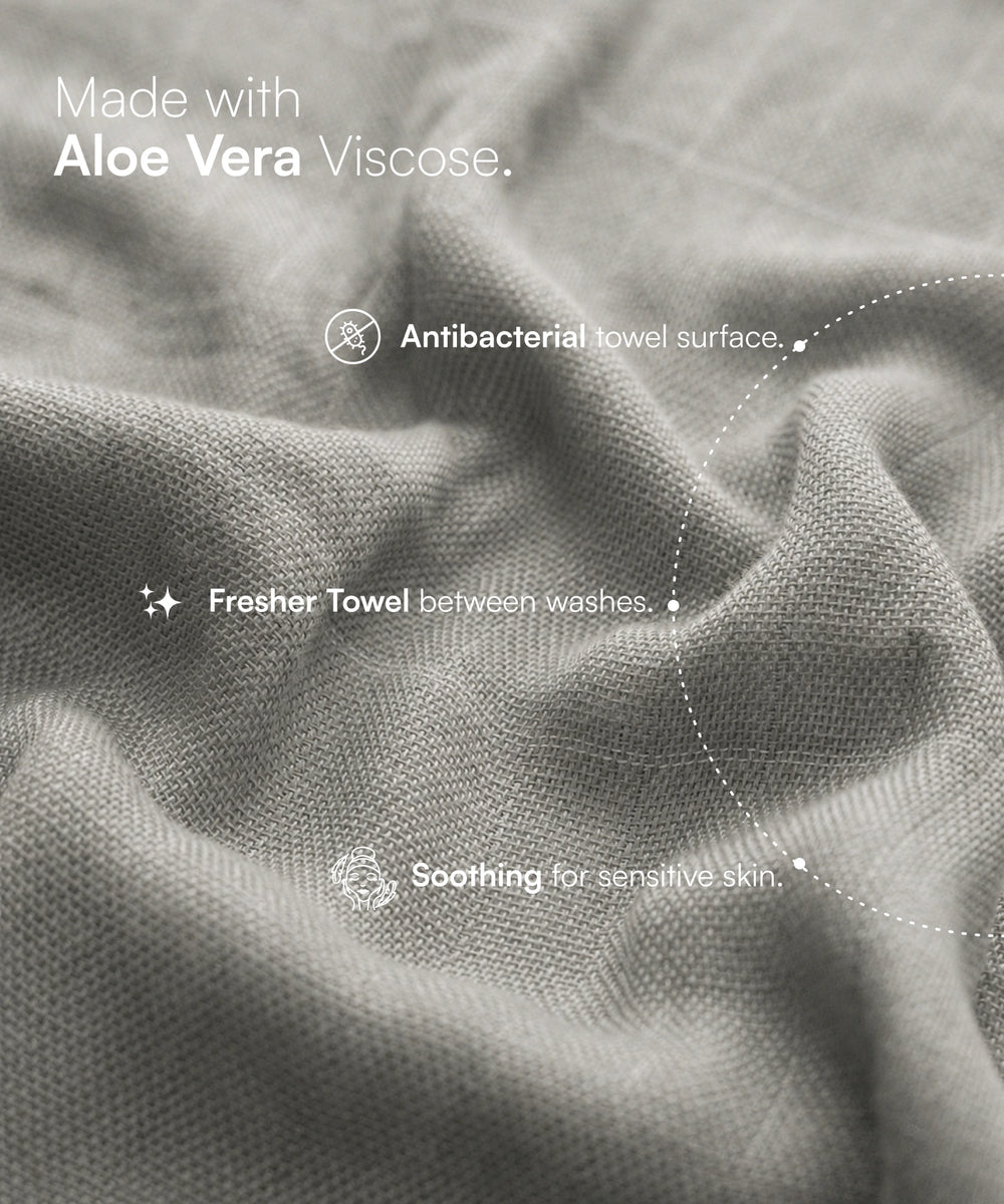 Aluvera Double Cloth Bath Towel | 330 GSM | 75 x 150 cm