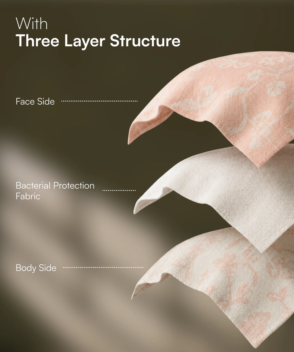 Banana Jacquard Floral Bath Towel | 210 GSM | 75 x 150 cm