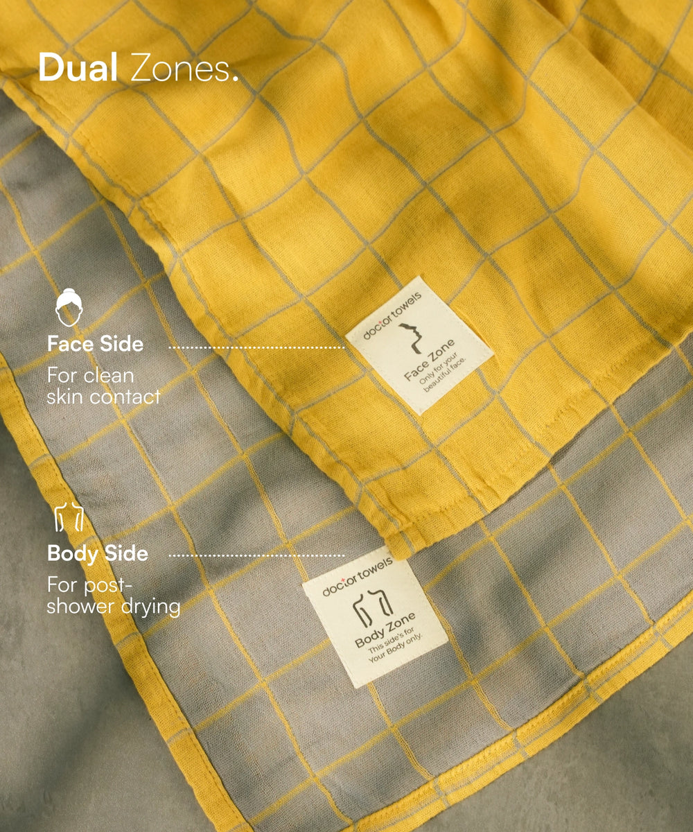 Banana Double Cloth Bath Towel | 330 GSM | 75 x 150 cm