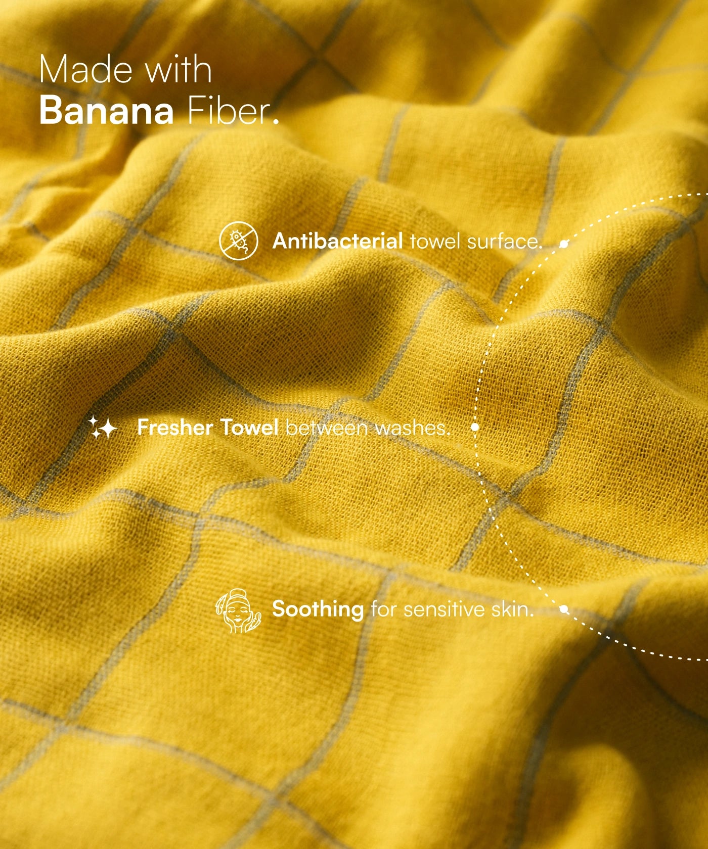 Banana Double Cloth Bath Towel | 75 x 150 cm - Gifting Canister