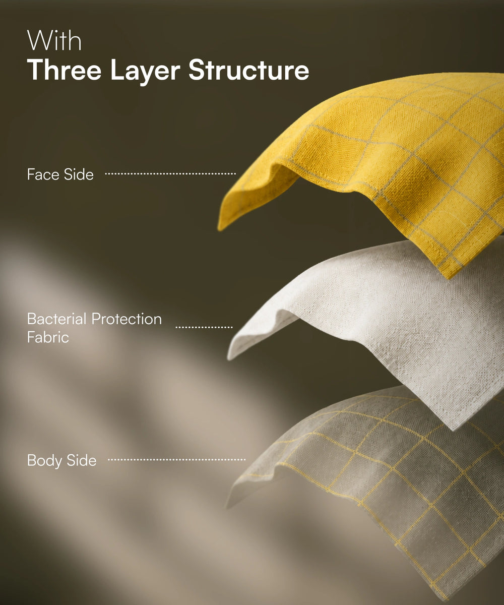 Banana Double Cloth Bath Towel | 330 GSM | 75 x 150 cm