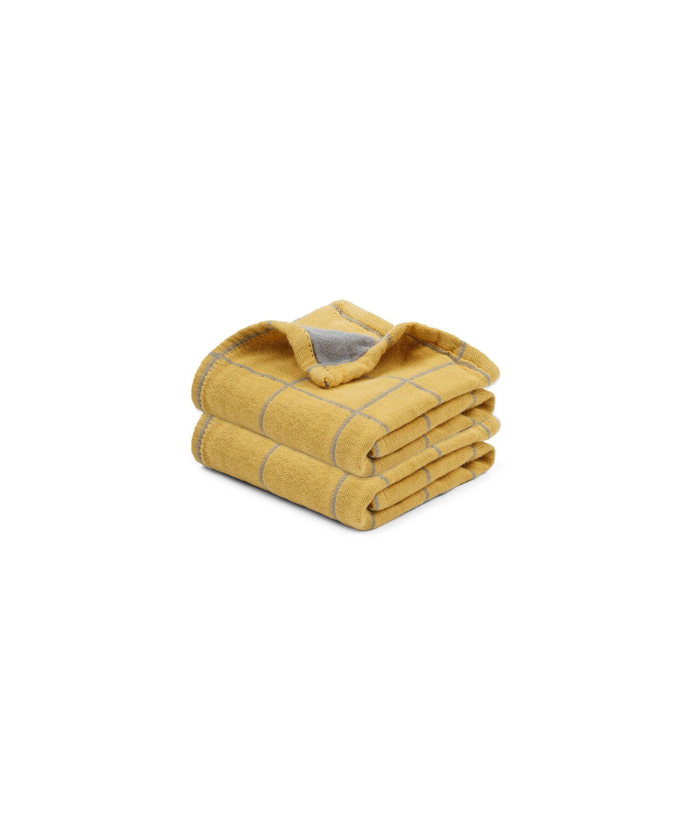 Banana Double Cloth Face Towel | 330 GSM | 30x30 cm | Pack of 2
