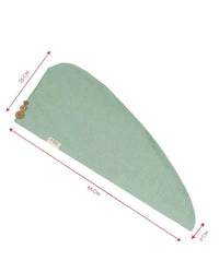 Banana Double Cloth Hair Towel | 350 GSM |  25cm x 65cm x 5 cm