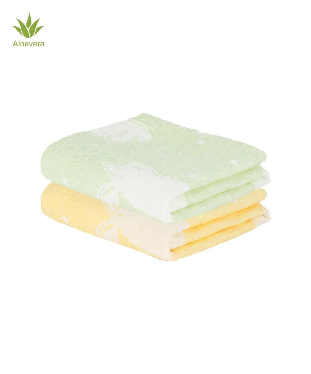 Aluvera Baby Bath Towel Pack of 2 | 300 GSM | 60 x 120 cm
