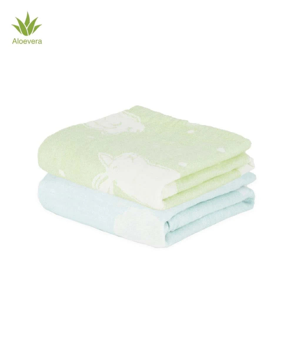 Aluvera Baby Bath Towel Pack of 2 | 300 GSM | 60 x 120 cm
