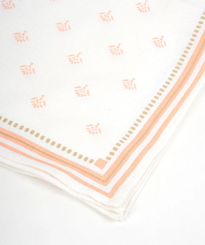 Aluvera Handkerchief | Natural Print | 40X40 cm | Pack of 6