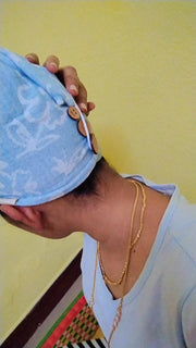 Customer photo of Banana Jacquard floral Hair Towel | 210 GSM | 25cm x 65cm x 5cm