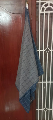 Customer photo of Banana Double Cloth Bath Towel |330 GSM |  2 in 1 Combo Plus Size - French Blue