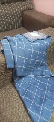 Customer photo of Banana Double Cloth Bath Towel |330 GSM |  2 in 1 Combo Plus Size - French Blue