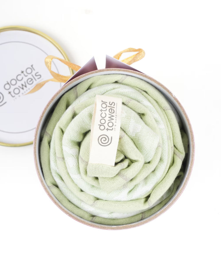 Banana Bath Towels - Green Combo | Pack of 2 | 75 x 150 cm - Celebration Canister