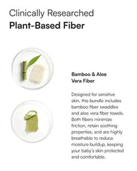 Baby bath towels and Swaddles Set- Pack of 4