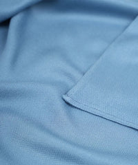 Close-up of light blue fabric texture