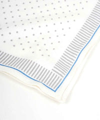 Aluvera Hand kerchief | Blue and Grey Combo | 40 X 40 cm | Pack of 4