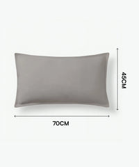 Moonmist pillow with dimensions on a white background