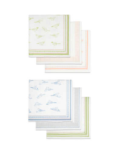 Aluvera Handkerchief | Natural Print | 40X40 cm | Pack of 6