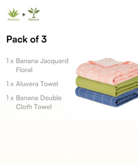 Ultra-Light Skincare Towel Set - Pack of 3