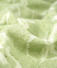 Close-up of light green fabric texture