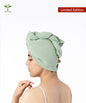 Banana Double Cloth Hair Towel | 350 GSM |  25cm x 65cm x 5 cm