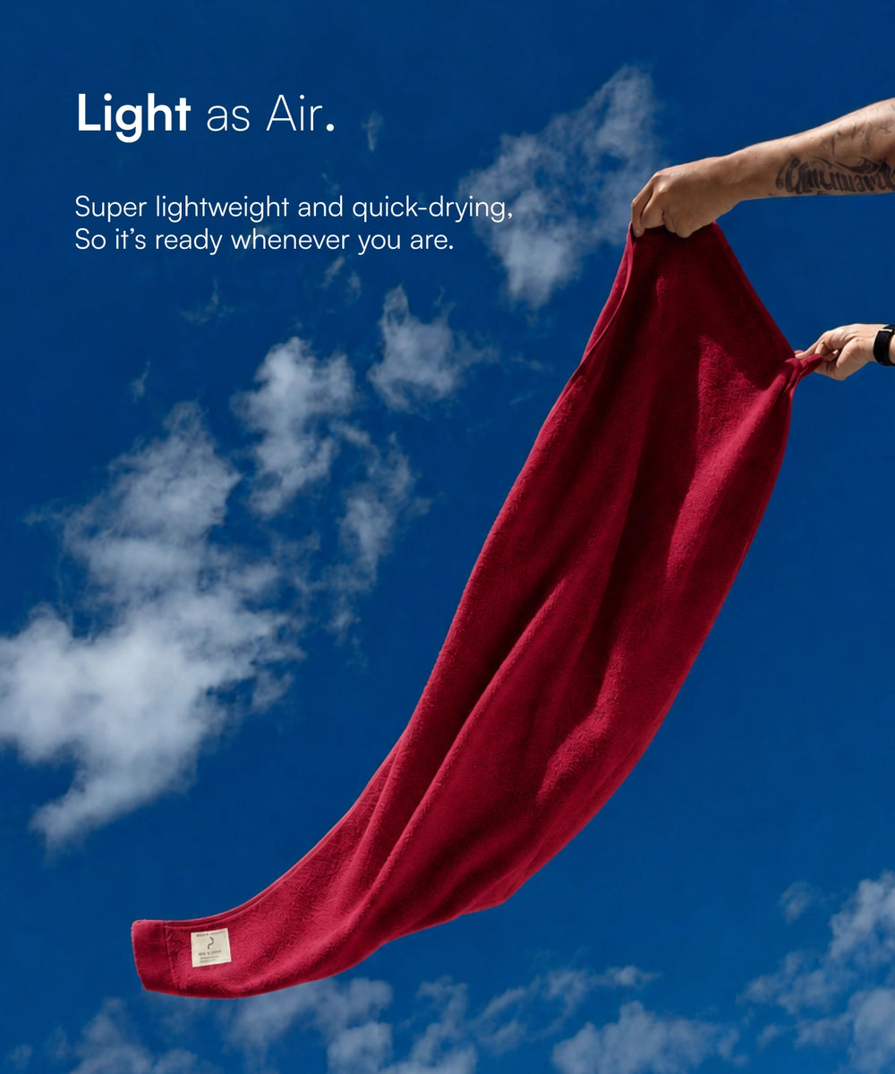 Banana Super Light Weight Terry Towels | 400 GSM | 75 x 150 cm