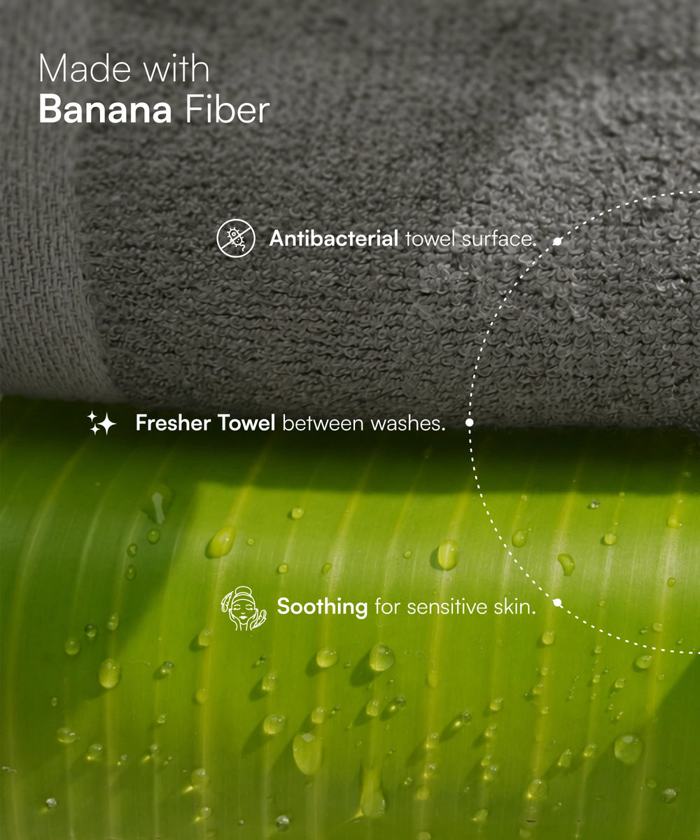 Banana Super Light Weight Terry Towels | 400 GSM | 75 x 150 cm